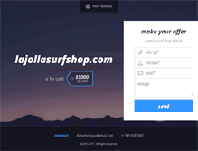 Tablet Screenshot of lajollasurfshop.com